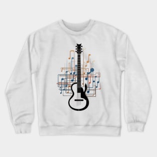 Art Nouveau Guitar Crewneck Sweatshirt